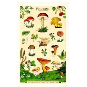 ❤️BUY 2 GET 1 FREE Cavallini Foraging Tea Towel